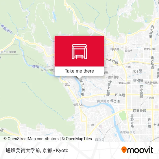 嵯峨美術大学前 map