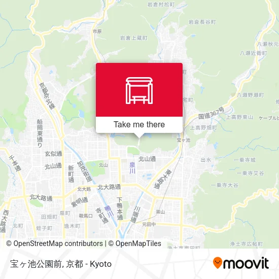 宝ヶ池公園前 map