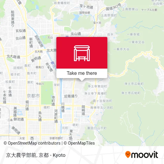 京大農学部前 map