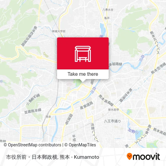 市役所前・日本郵政横 map