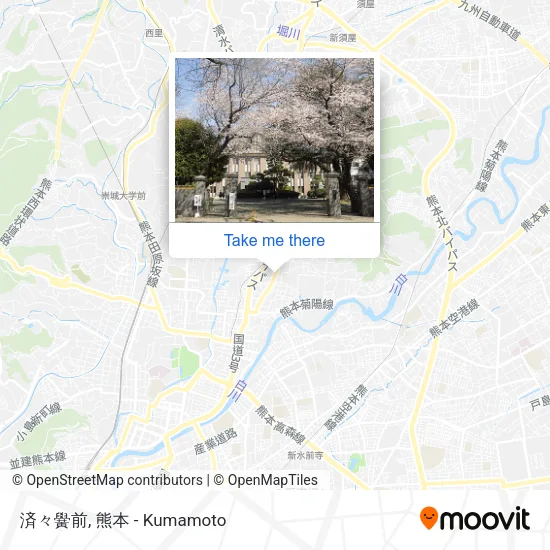 済々黌前 map