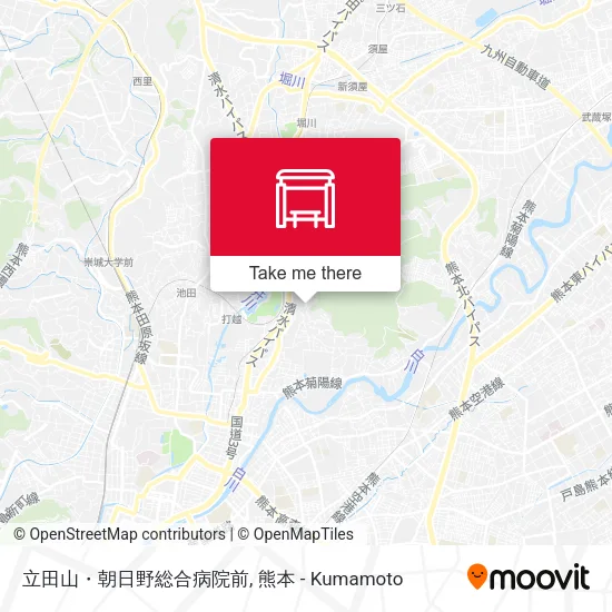 立田山・朝日野総合病院前 map