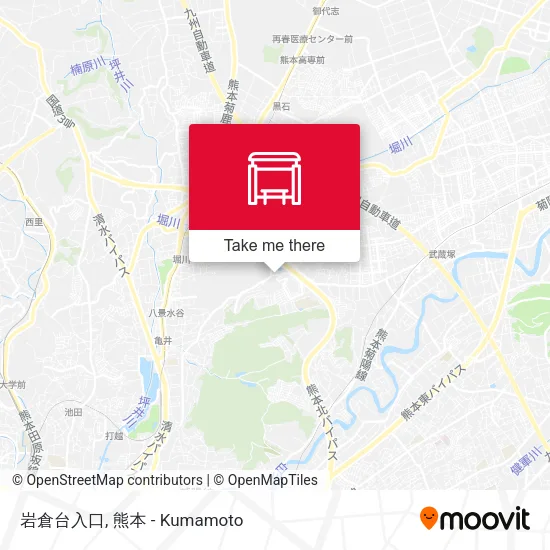 岩倉台入口 map