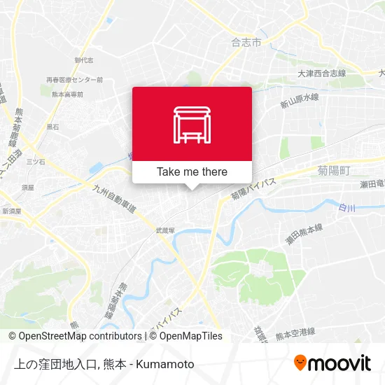 上の窪団地入口 map