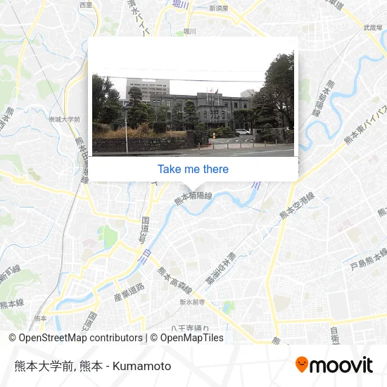 熊本大学前 map
