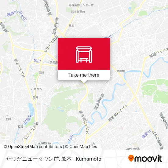 たつだニュータウン前 map