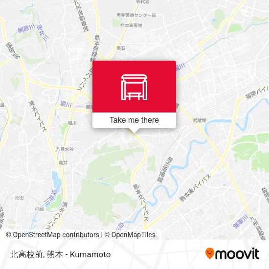 北高校前 map