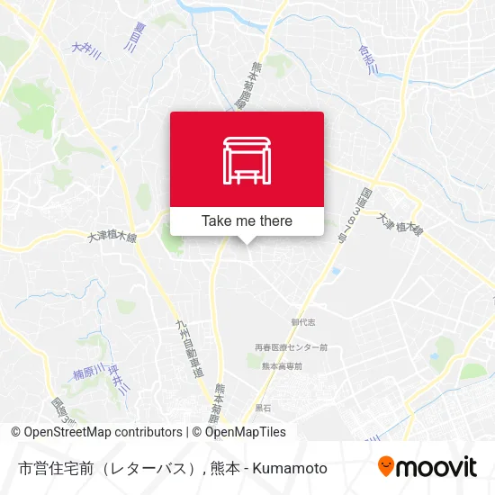 市営住宅前（レターバス） map