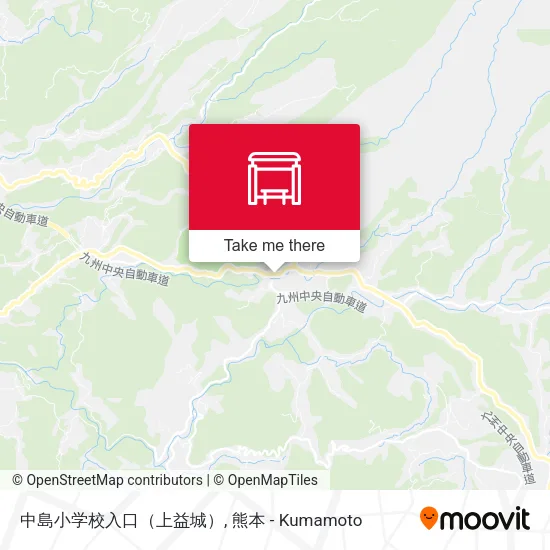 中島小学校入口（上益城） map