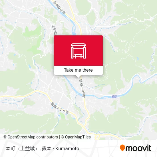 本町（上益城） map