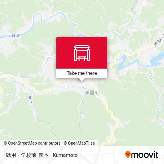 砥用・学校前 map