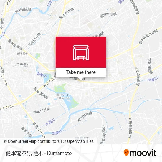 健軍電停前 map