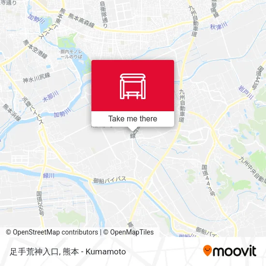 足手荒神入口 map