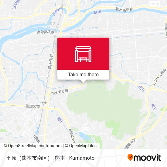 平原（熊本市南区） map