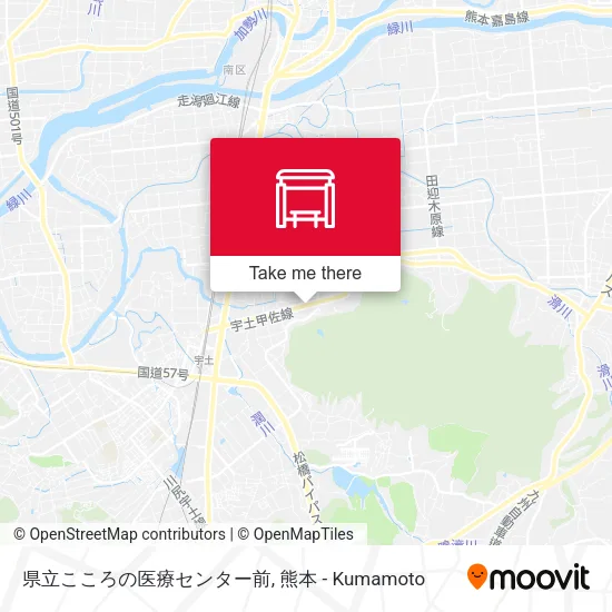 県立こころの医療センター前 map