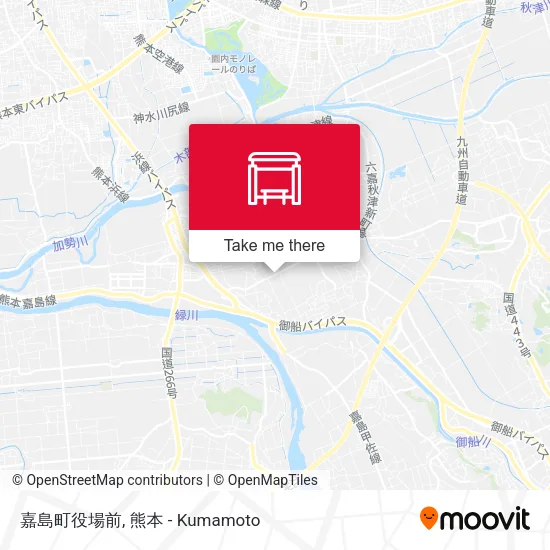 嘉島町役場前 map