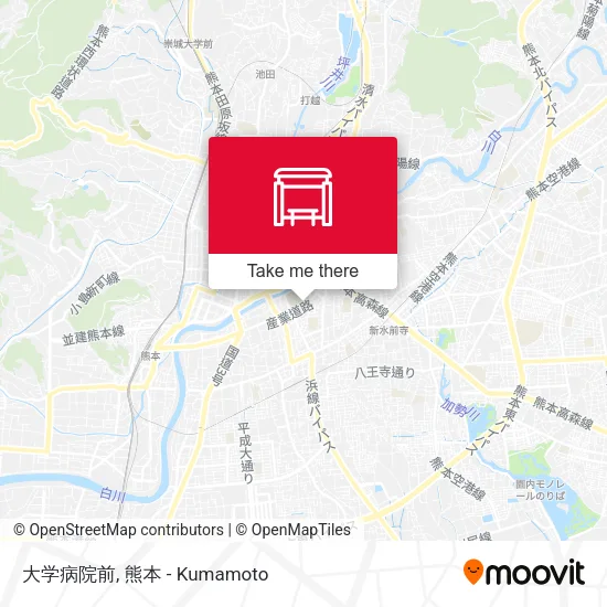 大学病院前 map