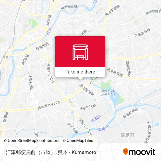 江津郵便局前（市道） map