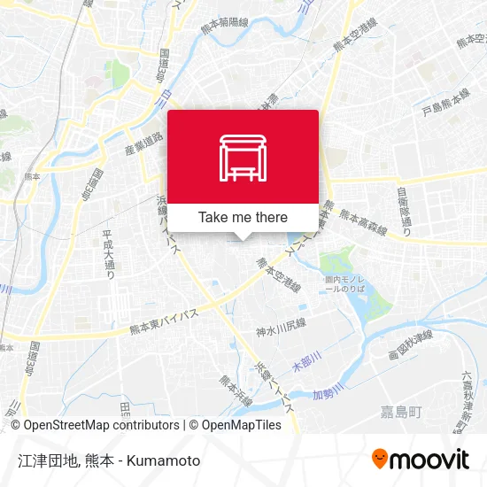 江津団地 map