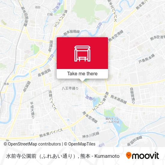 水前寺公園前（ふれあい通り） map