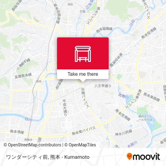 ワンダーシティ前 map