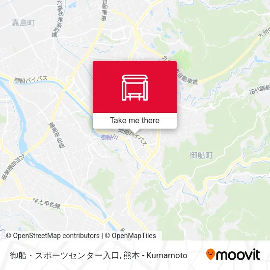 御船・スポーツセンター入口 map