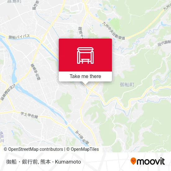御船・銀行前 map