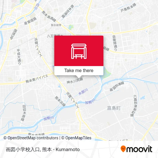 画図小学校入口 map