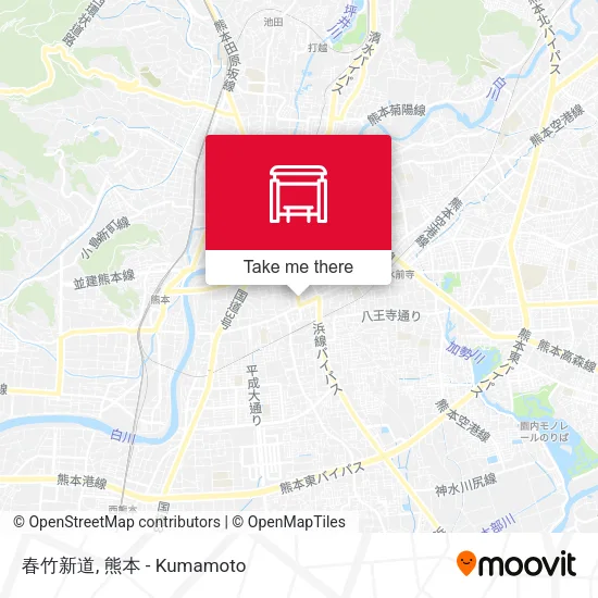 春竹新道 map