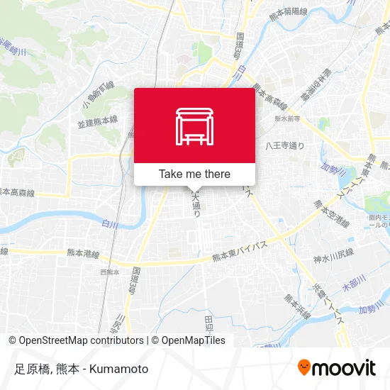 足原橋 map