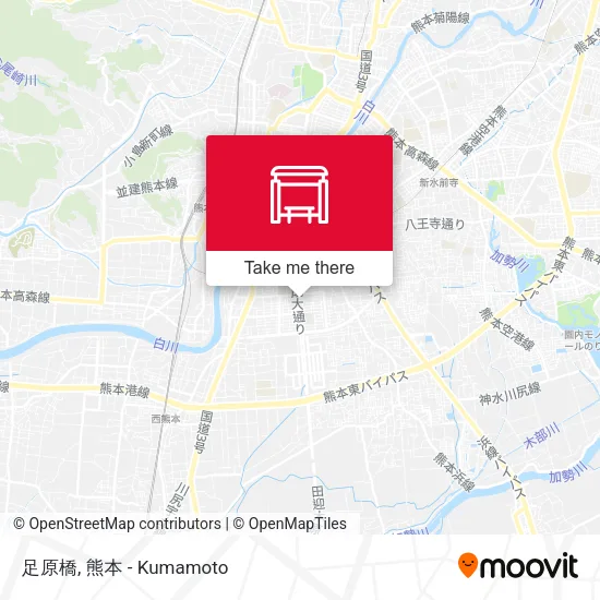 足原橋 map