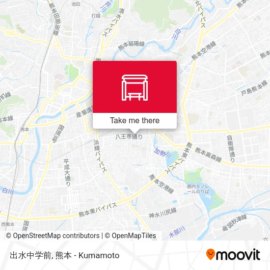 出水中学前 map