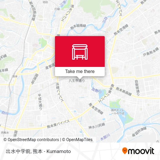 出水中学前 map
