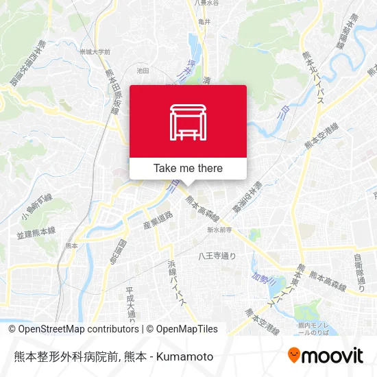 熊本整形外科病院前 map