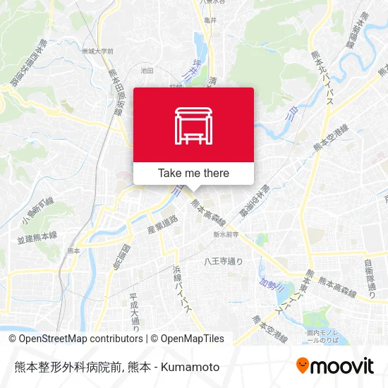熊本整形外科病院前 map