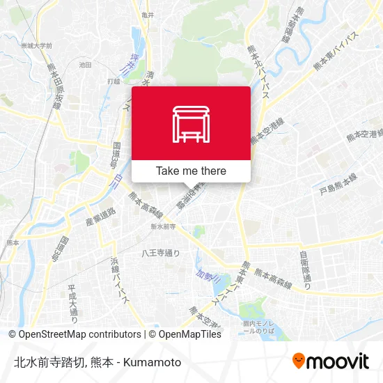 北水前寺踏切 map