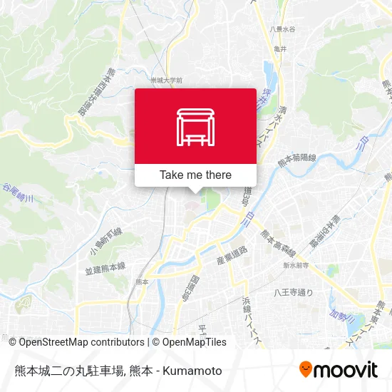熊本城二の丸駐車場 map