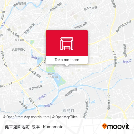 健軍遊園地前 map