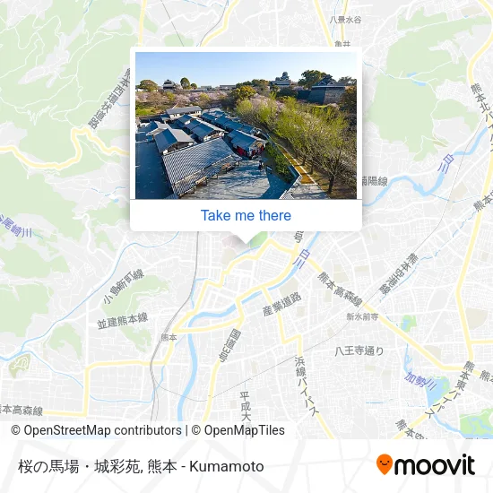 桜の馬場・城彩苑 map