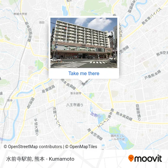 水前寺駅前 map