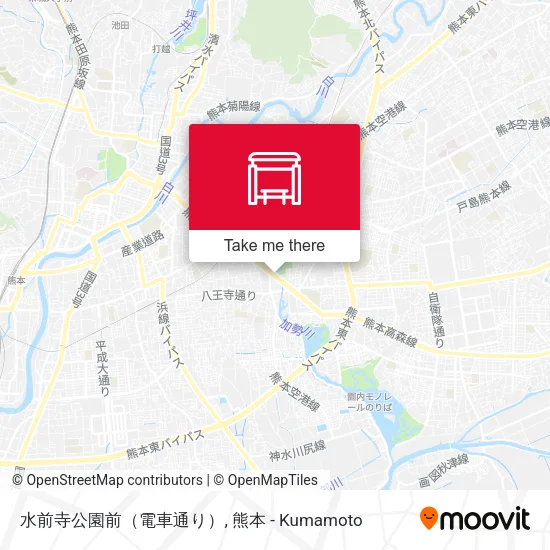 水前寺公園前（電車通り） map