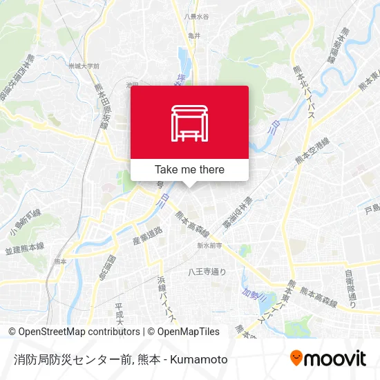 消防局防災センター前 map
