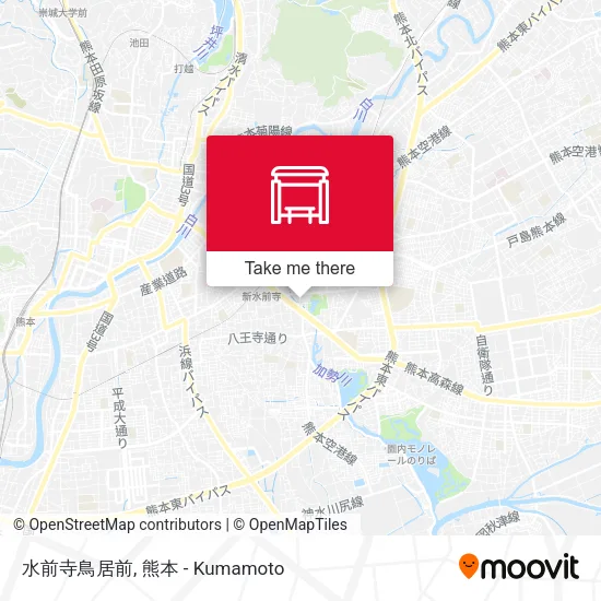 In Front of Suizenji Torii map