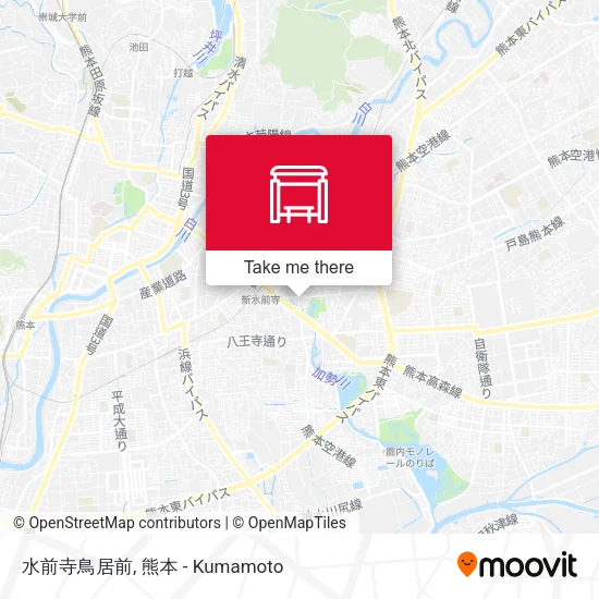 水前寺鳥居前 map
