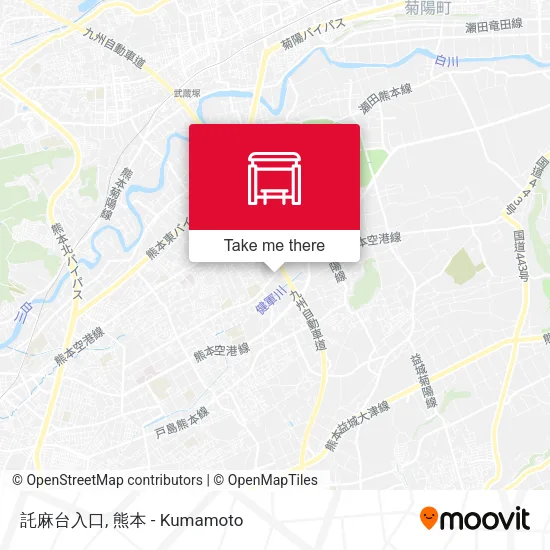 託麻台入口 map