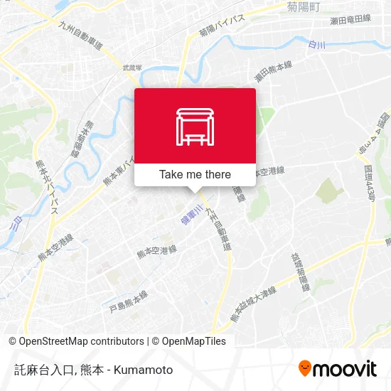 託麻台入口 map