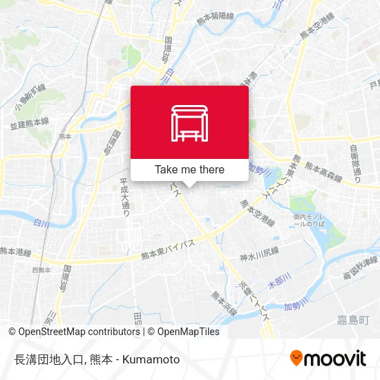 長溝団地入口 map