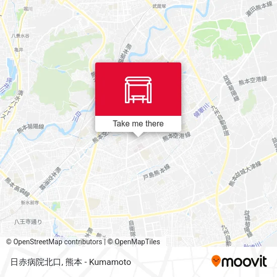 日赤病院北口 map