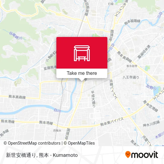 新世安橋通り map