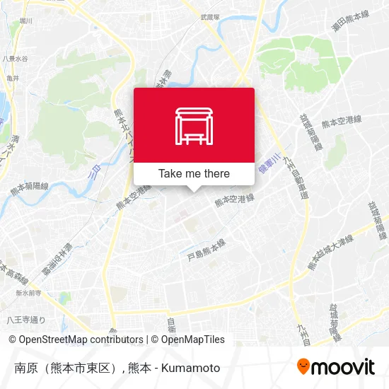 南原（熊本市東区） map